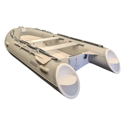 grijze opblaasbare RIB op witte achtergrond