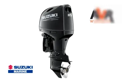 buitenboordmotor op witte achtergrond