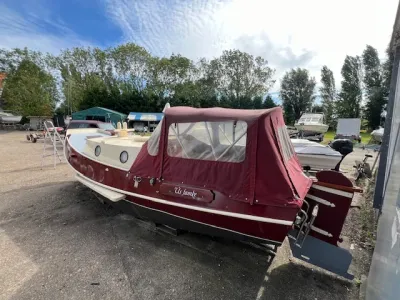 schouw met cabrioletkap op trailer