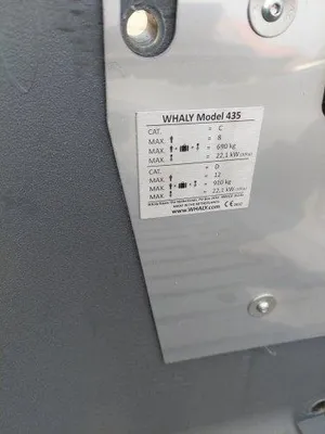 close-up van gegevensplaat op romp