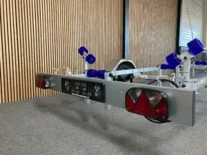 achterzijde boottrailer met verlichting
