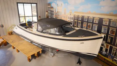 tendersloep in binnenshowroom