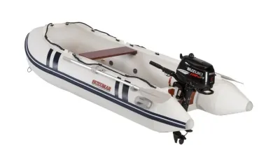 opblaasbare boot met buitenboordmotor