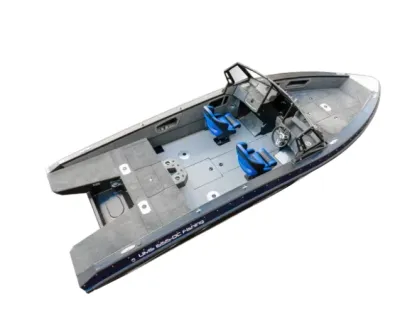 vissersboot op witte achtergrond, schuin bovenaanzicht