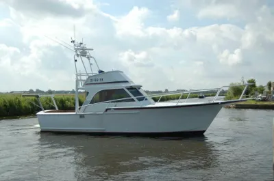 aluminium motorjacht op rustig water