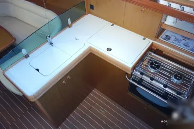 kajuit met kombuis en kookplaat