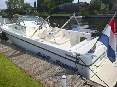 motorboot aan de steiger