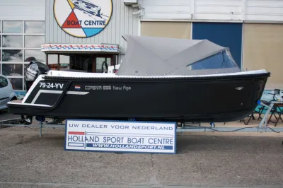 sloep op trailer bij bootcentrum