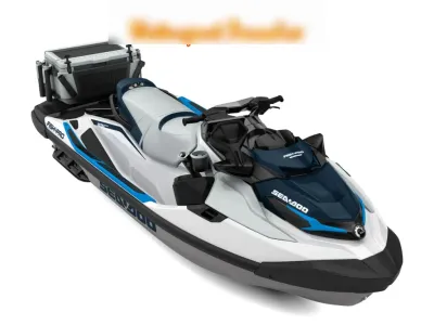 viswaterscooter op witte achtergrond