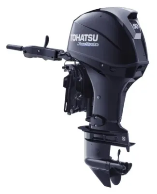 buitenboordmotor op witte achtergrond