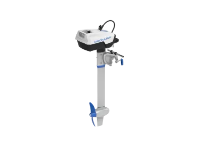 elektrische buitenboordmotor op transparante achtergrond