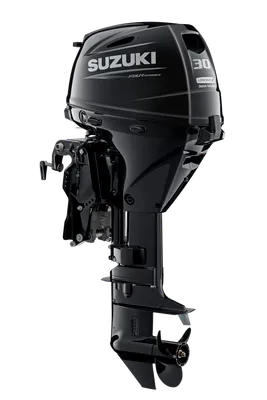 zwarte buitenboordmotor op witte achtergrond