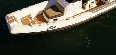 RIB op water met bestuurder