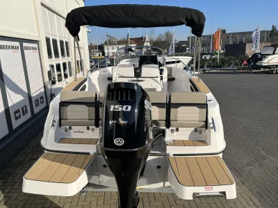 Achteraanzicht open console boot