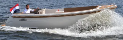 kleine motorboot op het water