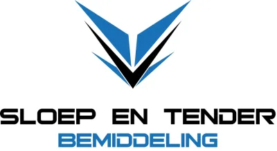 logo met tekst en geometrisch teken