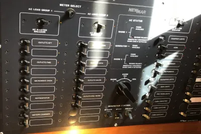 elektrisch schakelpaneel met schakelaars