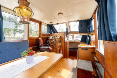 kajuitinterieur van een motorjacht