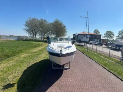 sportcruiser op trailer langs water