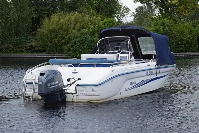boot op het water bij groene oever