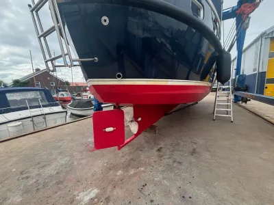 romp van boot op werf