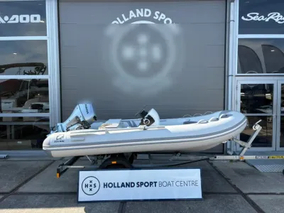 opblaasbare rib op trailer voor bedrijfspand