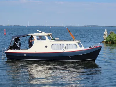 kleine motorboot op het water