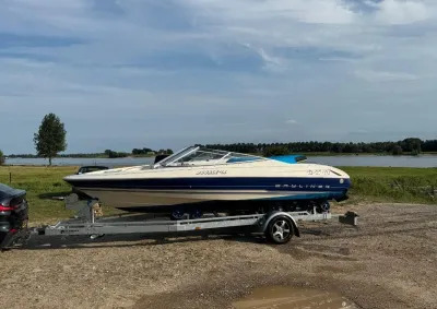 boot op trailer bij water