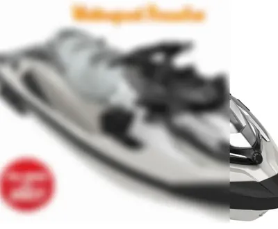 witte waterscooter op witte achtergrond