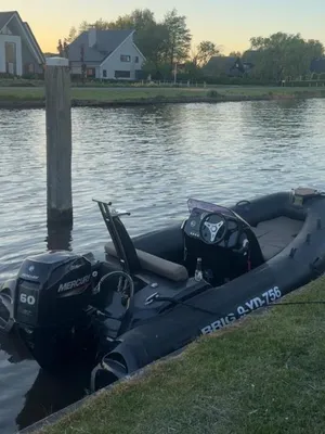 rubberen boot in het water bij de oever